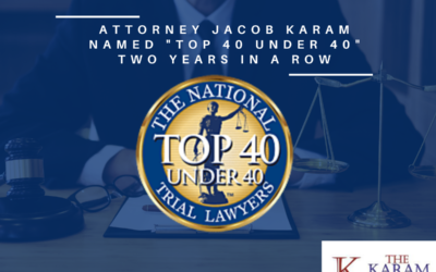 Jacob Karam Named “Top 40 Under 40” for Second Year in a Row by The National Trial Lawyers 